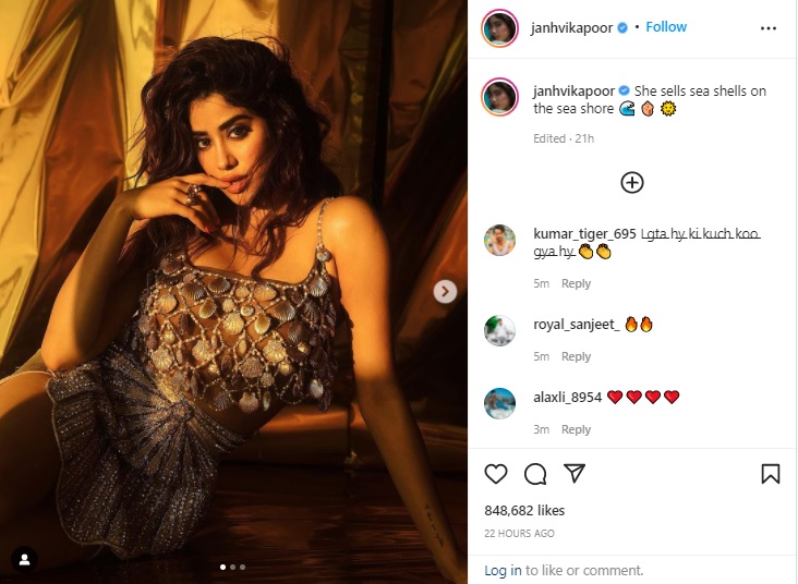 Janhvi Kapoor Birthday-Janhvi Kapoor Parades Her Magnificence In A Short Dress, The Bewitching Style Made The Fans 'Malty'-1-Pic Credit Instagram
